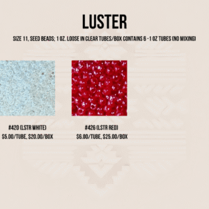 SEED BEADS, SIZE 11 LUSTER
